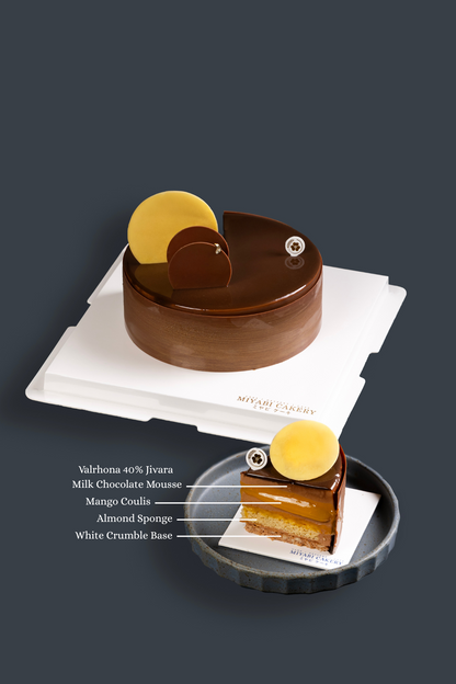 KINFU - Valrhona slice view | Miyabi Cakery