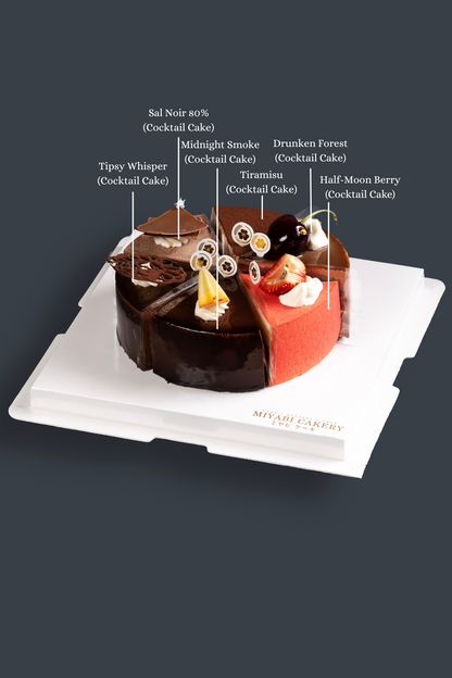 COCKTAIL 6 in 1 - slice view | Miyabi Cakery