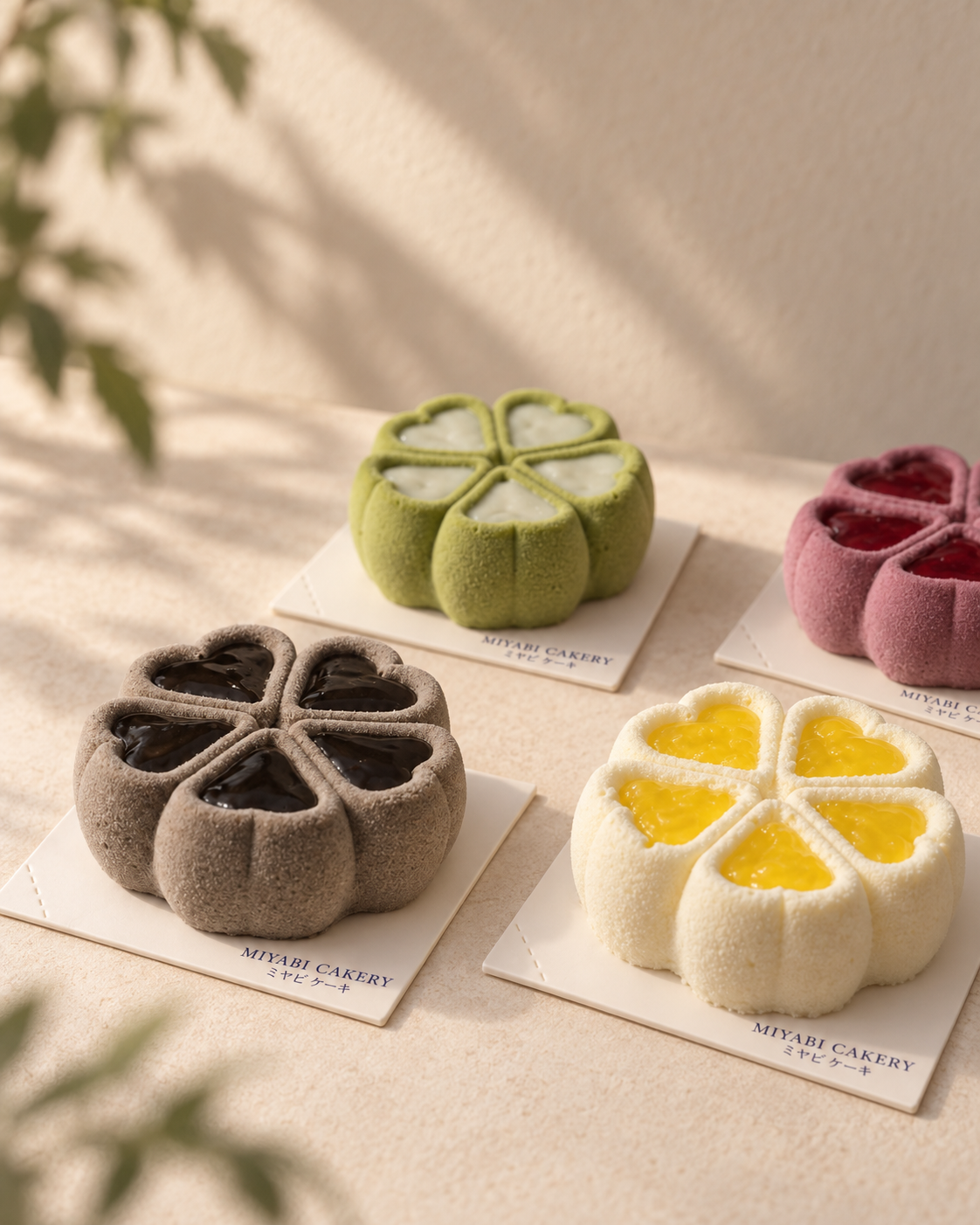 Miyabi four-piece Mid-Autumn cake assortment